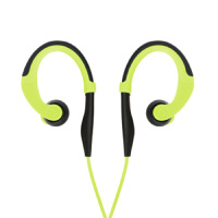 品胜(PISEN) R101 带麦线控入耳式手机耳机 挂耳式有线运动耳机 青草绿[XJZS]