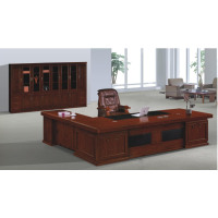 标灿办公家具现代中式实木办公桌 油漆漆面办公桌电脑桌 大班台 老板桌 可定制其他2800*2000*750升级款