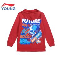 李宁童装男女童套头连帽卫衣新款印花儿童上衣 -2