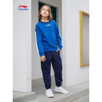 李宁2019春秋新款儿童运动套装男童青少年运动服卫衣卫裤