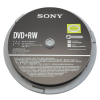 Sony/索尼 可擦写刻录盘 DVD+RW 刻录光盘 可重写光盘空白盘10片装