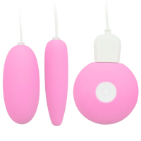 谜姬Mizz Zee 成人用品女用 跳蛋 震动自慰器防水 振动棒 情趣用品 是调频 情侣系列 USB充电觅心跳蛋(粉色双