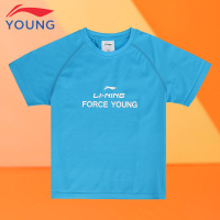 李宁童装男童速干T恤透气2019夏季新款宽松中大童短袖儿童上衣