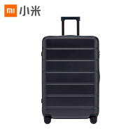 小米(MI)拉杆箱 高弹性万向静音轮旅行箱 TSA海关锁简约商务登机箱 28英寸 黑色