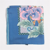 琴之韵中国风印花真丝方巾SP008