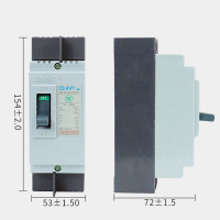 正泰(CHNT) 塑料外壳式断路器 DZ15 100/3901(2) 63A