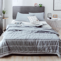 木辛梓全棉&水洗棉夏被--条纹