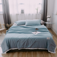 木辛梓大豆纤维被--蓝灰