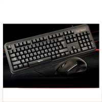爱国者(aigo) 爱国者9501 U+P有线键盘鼠标套装 笔记本台式电脑USB键鼠套装办公家用外接键鼠防水