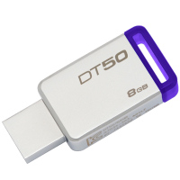 金士顿(Kingston)8G U盘 DT50 紫色金属优盘/USB3.1