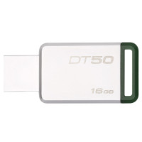 金士顿(Kingston)16G U盘 DT50 绿色金属优盘/USB3.1