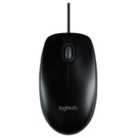 罗技(Logitech) M100r 光电鼠标 即插即用 黑色