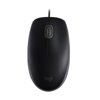 罗技(Logitech)M110 新品 有线静音鼠标 黑色