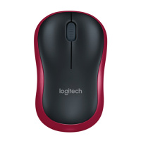 罗技(Logitech)M185 无线鼠标 USB办公笔记本台式电脑光电鼠标无线省电鼠标 红色