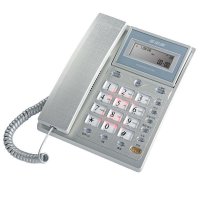 步步高(bbk)HCD007(6101)TSD 有绳电话机(银色)按键夜光预置拨号/双接口/铃声可调/屏幕可立起