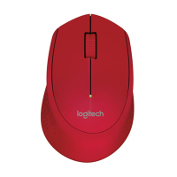 罗技(Logitech)M280无线鼠标 台式电脑笔记本 无线光电家用游戏商务便携办公鼠标 红色