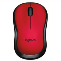 罗技(Logitech)M220 无线静音鼠标 M185升级版 红色