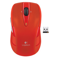 罗技(Logitech)M545无线鼠标 家用办公电脑笔记本通用鼠标 红色