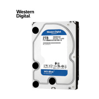 西部数据(Western Digital)蓝盘 2TB 5400转/256M/SATA/EZAZ 台式机械硬盘