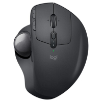 罗技 （Logitech ）MX ERGO 无线轨迹球 优联蓝牙连接 可调节转轴 人体工学设计 黑色