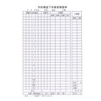 白雪SNOWSCREN 定制系列 列车硬座下车旅客预报单(单位:本)