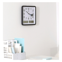 得力(deli)8823客厅家用办公室挂钟简约时尚万年历挂钟优雅时钟