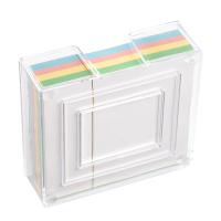COMIX C4217 彩色便签盒(配纸147*101mm) 透明 单个