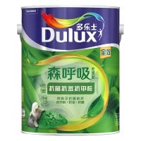 多乐士（Dulux） 竹炭森呼吸无添加抗菌抗苯抗甲醛全效内墙乳胶漆 墙面漆油漆涂料 A8117 5L哑光白色