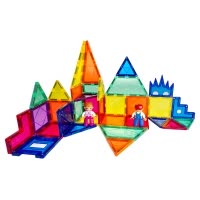 科博[魔磁智慧片]36片装凹槽透光磁力片 儿童强磁力拼搭玩具模型构建磁力片积木男孩女孩玩具