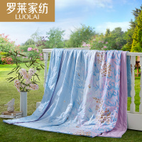 罗莱家纺床品夏凉被子被芯空调被单双人薄被莱赛尔水洗桑蚕丝夏被 WTS5103