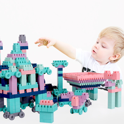 铭塔儿童塑料积木200粒玩具3岁以上益智力男孩女孩玩具宝宝拼装拼插7-8-10岁100-200块