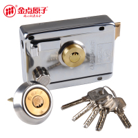 金点原子223(GOLDATOM)外装门锁木门锁 C级月牙锁芯防盗门锁 老式门锁 右切