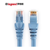 TCL罗格朗(legrand)1米六类屏蔽网线(632760)/RJ45网络跳线/连接线/浅蓝色