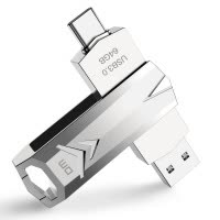 DM 64GB Type-c USB3.0 U盘 法师PD098系列 安卓手机电脑两用车载高速优u盘