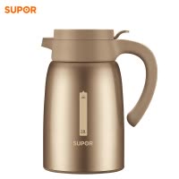 苏泊尔(SUPOR)WOW保温壶KC20BS2家用办公宴会多场合茶水壶开水瓶304不锈钢大容量真空隔热一键开合2.0L