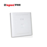 TCL罗格朗(legrand)单口屏蔽面板/电话电脑信息面板/网线插座(632828)