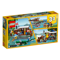 LEGO乐高创意百变系列河畔船屋31093 男孩女孩7岁+生日礼物 玩具积木