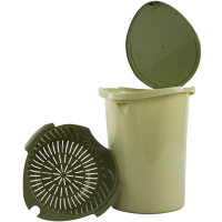 茶花 1521精巧茶渣桶 8.8L 颜色随机