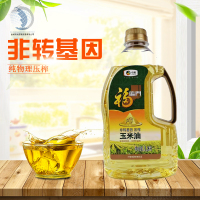 中粮福临门非转基因压榨玉米油1.8L/瓶玉米胚芽油[大巨隆]