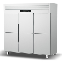 德玛仕(DEMASHI)BCD-1300A 商用四门冰柜 立式冷藏冷冻保鲜 展示柜冷柜六门-冷冻冰柜