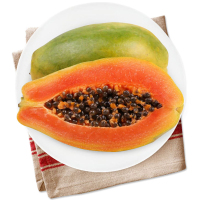 海南红心木瓜 2个装 单果重量约450-500g 新鲜水果
