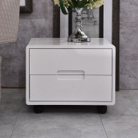 A家家具 床头柜 简约现代木质带抽屉白色卧室收纳柜木质卧室家具其他 DA0201