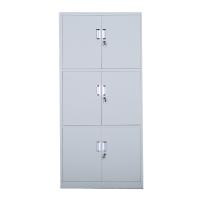 鑫环境 加厚通三节铁皮柜文件柜档案柜办公室资料柜其他金属办公柜类带锁家用储物阳台柜