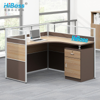 HiBoss办公桌1.2米单人位组合简约现代电脑桌子职员工位卡座