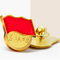 企业定制SCP 金属徽章 SCP-3353 锌合金滴塑胸章蝴蝶扣(200个起订)