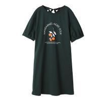 红豆居家(Hodohome)女士睡裙夏季短袖纯棉薄款学生可爱连衣裙家居服睡裙