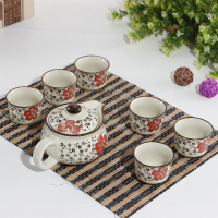 企业定制SCP 7头茶壶 SCP-4269 陶瓷茶具套装一壶六杯活动礼品(套)