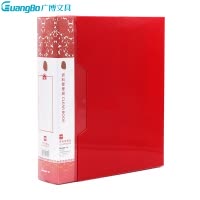 广博(GuangBo)A3080 100页资料册2册 A4文件册 插页文件袋 多层文件袋 画册夹 办公用品 资料册
