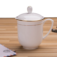 鹏博陶瓷 茶杯 会议杯 金钟杯——金边单杯 (单位:个)