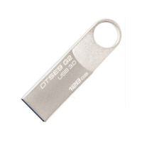 金士顿(Kingston)128GB U盘 USB3.0 DTSE9G2 金属迷你型车载U盘 银色亮薄单位:个